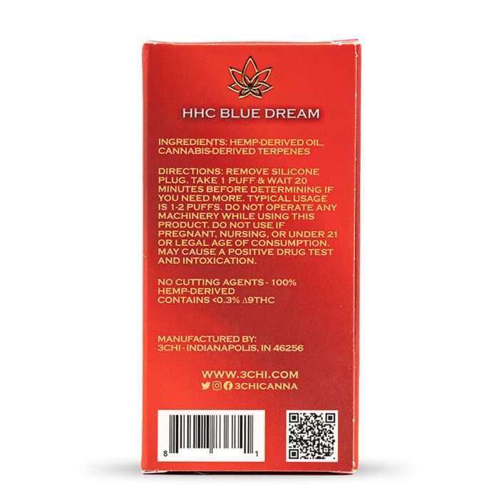 3Chi HHC Disposable Vape Pen – Blue Dream 2 HHC Blue Dream Vape Pen