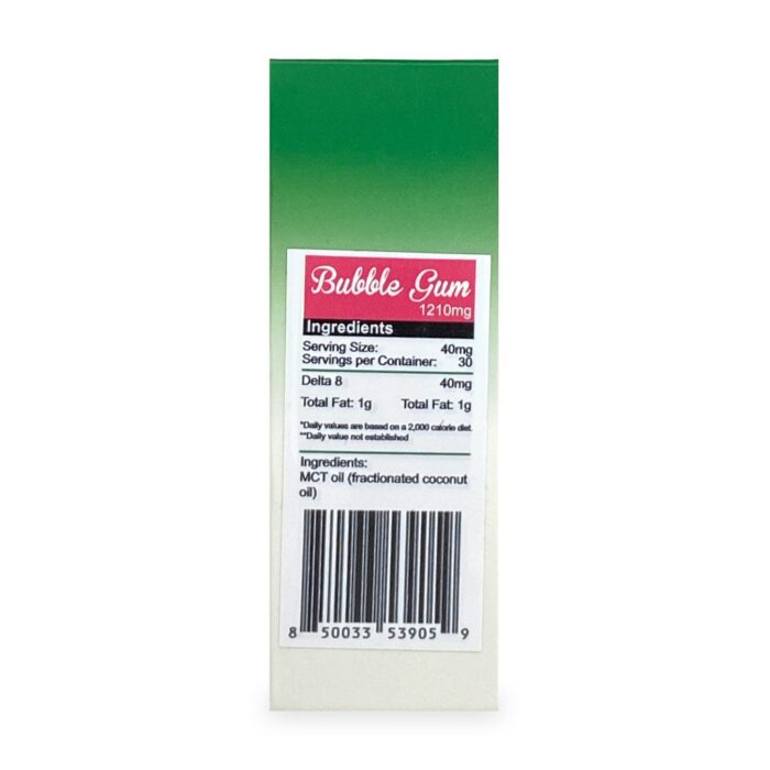 PharmaCBD Delta-8 Bubble Gum Tincture (1210 mg Delta-8-THC) Section 1: Elevate Your Experience with PharmaCBD Delta-8 Bubble Gum Tincture Unleash the power of PharmaCBD Delta-8 Bubble Gum Tincture, the ultimate choice for elevating your CBD experience. Crafted with precision and expertise, this innovative tincture offers a unique blend of Delta-8-THC and CBD, delivering a synergistic effect like no other. Say goodbye to ordinary CBD products and embrace the extraordinary with our Delta-8 Bubble Gum Tincture. Embrace the Synergy: Experience the combined benefits of Delta-8-THC and CBD working together in harmony. Enhanced effects may provide a sense of relaxation, focus, and well-being for a holistic experience. Amplify the entourage effect and elevate your overall wellness journey. Premium Quality, Delicious Taste: Our Bubble Gum flavored tincture is a treat for your taste buds, making your daily CBD routine enjoyable. Carefully crafted using the finest organic hemp, ensuring a pure and potent formula. No artificial additives or harmful substances – just natural goodness in every drop. Section 2: Uncover the Power of Delta-8-THC: The Ultimate Blissful Sensation Are you ready to dive into a world of unparalleled bliss? PharmaCBD Delta-8 Bubble Gum Tincture introduces you to the exceptional properties of Delta-8-THC, a cannabinoid renowned for its euphoric effects. Indulge in a sense of euphoria, relaxation, and overall well-being with this extraordinary tincture. Euphoria Unleashed: Delta-8-THC has gained popularity for its unique ability to produce a gentle, blissful high without the anxiety or paranoia often associated with Delta-9-THC. Enjoy a euphoric experience that enhances your mood and reduces stress, paving the way for a happier you. The Therapeutic Touch: Discover the potential therapeutic benefits of Delta-8-THC, which may help with pain management and sleep support. Embrace the soothing properties that may ease tension and promote a sense of tranquility. A Journey to Relaxation: Unwind after a long day with the calming effects of Delta-8-THC, allowing your body and mind to experience the ultimate relaxation. Section 3: Why Choose PharmaCBD Delta-8 Bubble Gum Tincture? At PharmaCBD, we prioritize your well-being, and our Delta-8 Bubble Gum Tincture stands as a testament to our commitment to excellence. Discover the reasons why choosing our product is the best decision you can make for your CBD journey. Unmatched Potency: With a potent 1210 mg of Delta-8-THC, each drop of our tincture is packed with the power you need to experience the full effects. Rigorous Testing and Purity: Rest assured that our tincture undergoes rigorous third-party testing, ensuring its purity, potency, and safety. Free from harmful contaminants, our product is a safe and reliable choice for your CBD needs. Elevate Your CBD Experience: Elevate your CBD experience to new heights with PharmaCBD's innovative Delta-8 Bubble Gum Tincture. Unleash the full potential of cannabinoids, terpenes, and flavonoids working harmoniously in your body.